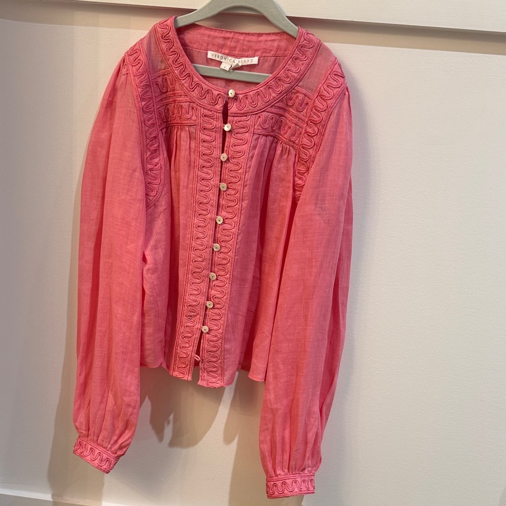 Veronica Beard Coral Blouse